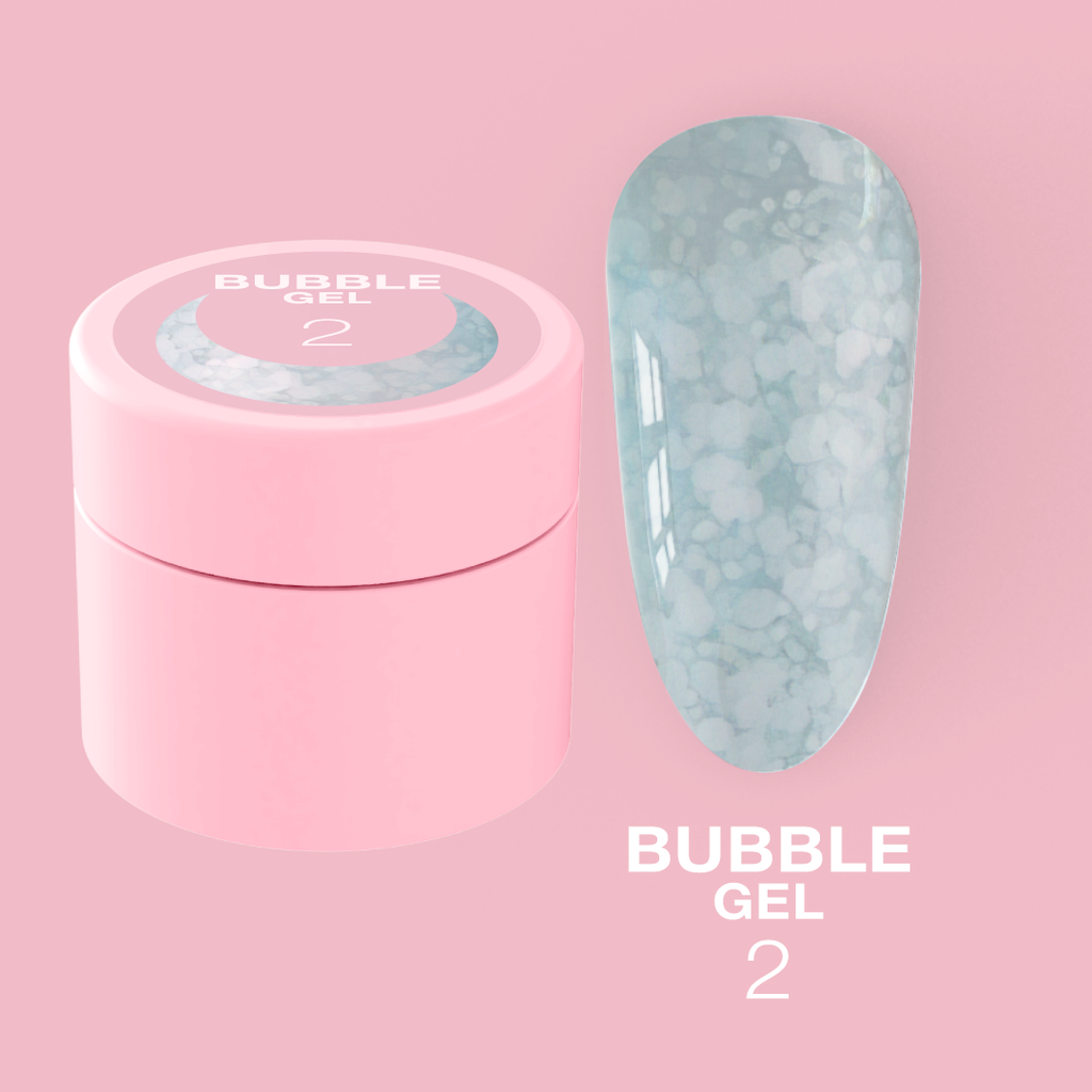02 Bubble Gel – Glitzer Gel für kreative Nail Designs