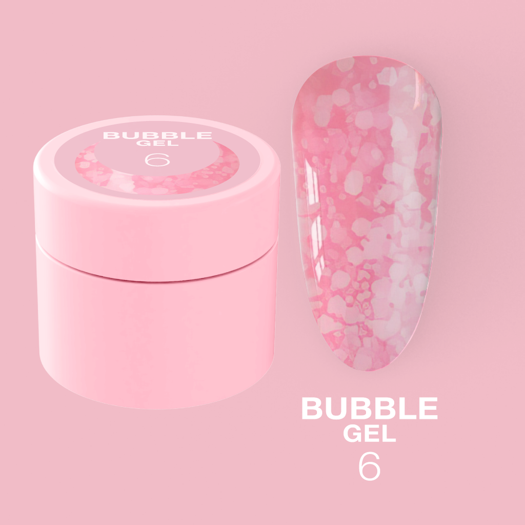 06 Bubble Gel – Glitzer Gel für kreative Nail Designs