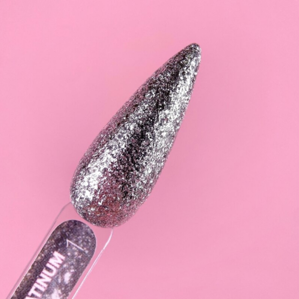 01 Platinum Gel glitzer Gel für funkelnde Nail Designs
