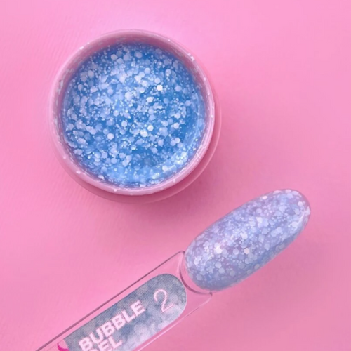 02 Bubble Gel – Glitzer Gel für kreative Nail Designs