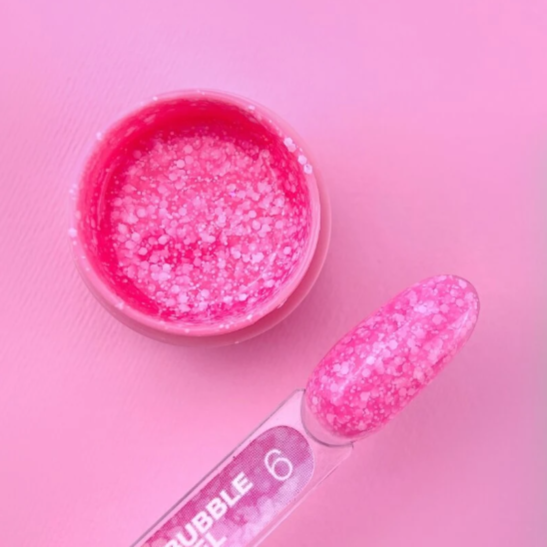 06 Bubble Gel – Glitzer Gel für kreative Nail Designs