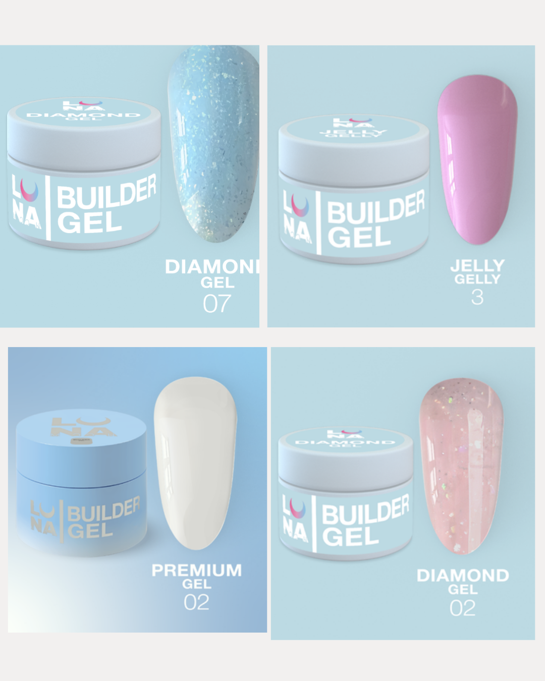LUNAmoon Aufbaugel Set